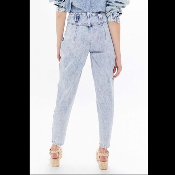 BDG by Urban Outfitters Women's Olivia High-Rise Tapered Jeans Acid Washed Sz 25 - Picture 2 of 13